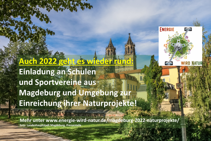 EInladung an alle Schulen zur Teilnahme an Energie wird Natur Magdeburg 2022